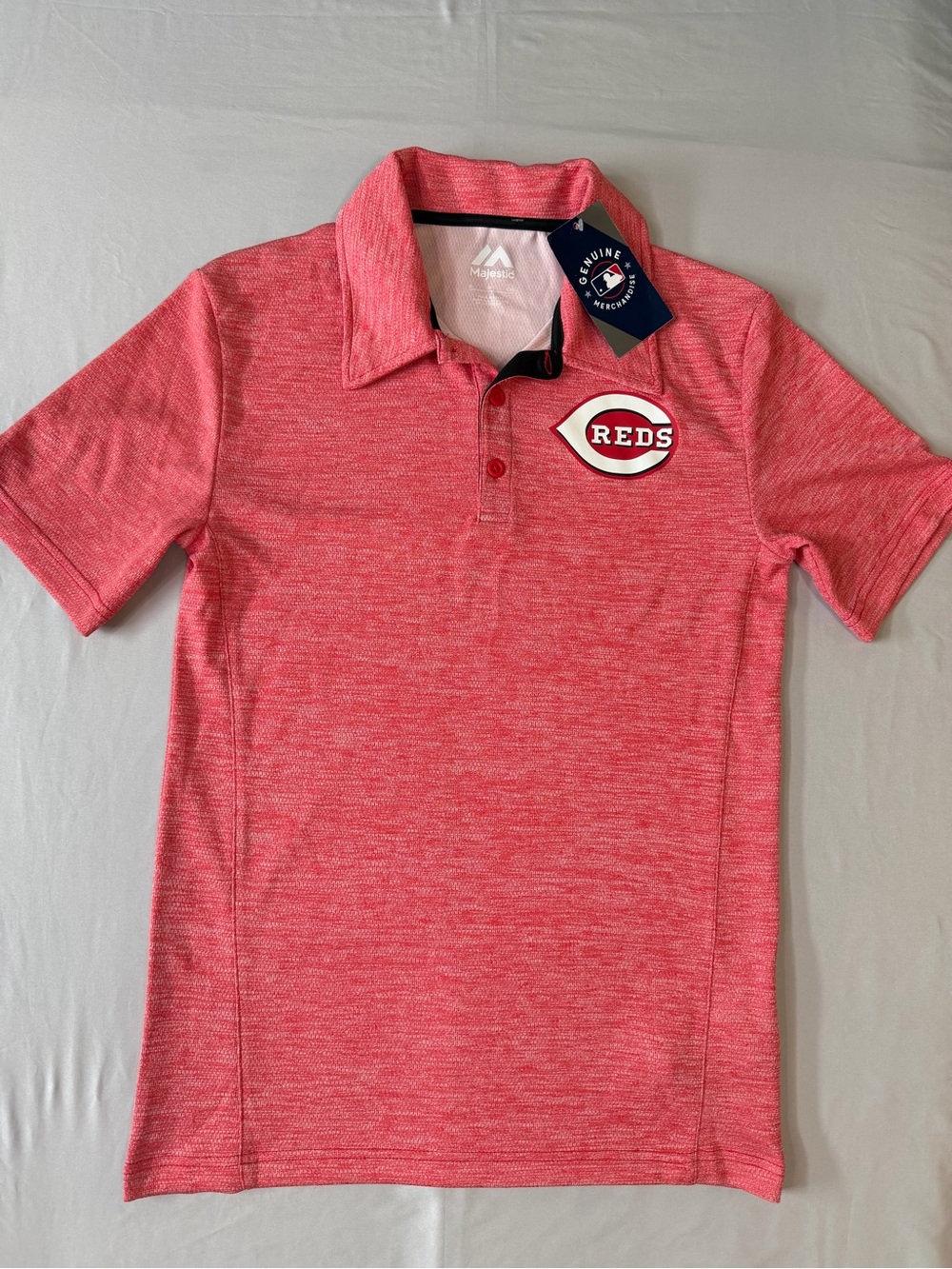 Majestic Reds Heathered Red Polo